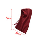 Maxbell Warm Winter Hats Ski Neck Warmer Cap Outdoor Sports Knitted Hooded Scarf Red