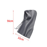 Maxbell Warm Winter Hats Ski Neck Warmer Cap Outdoor Sports Knitted Hooded Scarf Gray