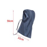 Maxbell Warm Winter Hats Ski Neck Warmer Cap Outdoor Sports Knitted Hooded Scarf Blue