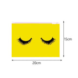 Maxbell Multipurpose 50Pcs Eyelash Bags Eyelash Makeup Bags with Zipper Lightweight L yellow