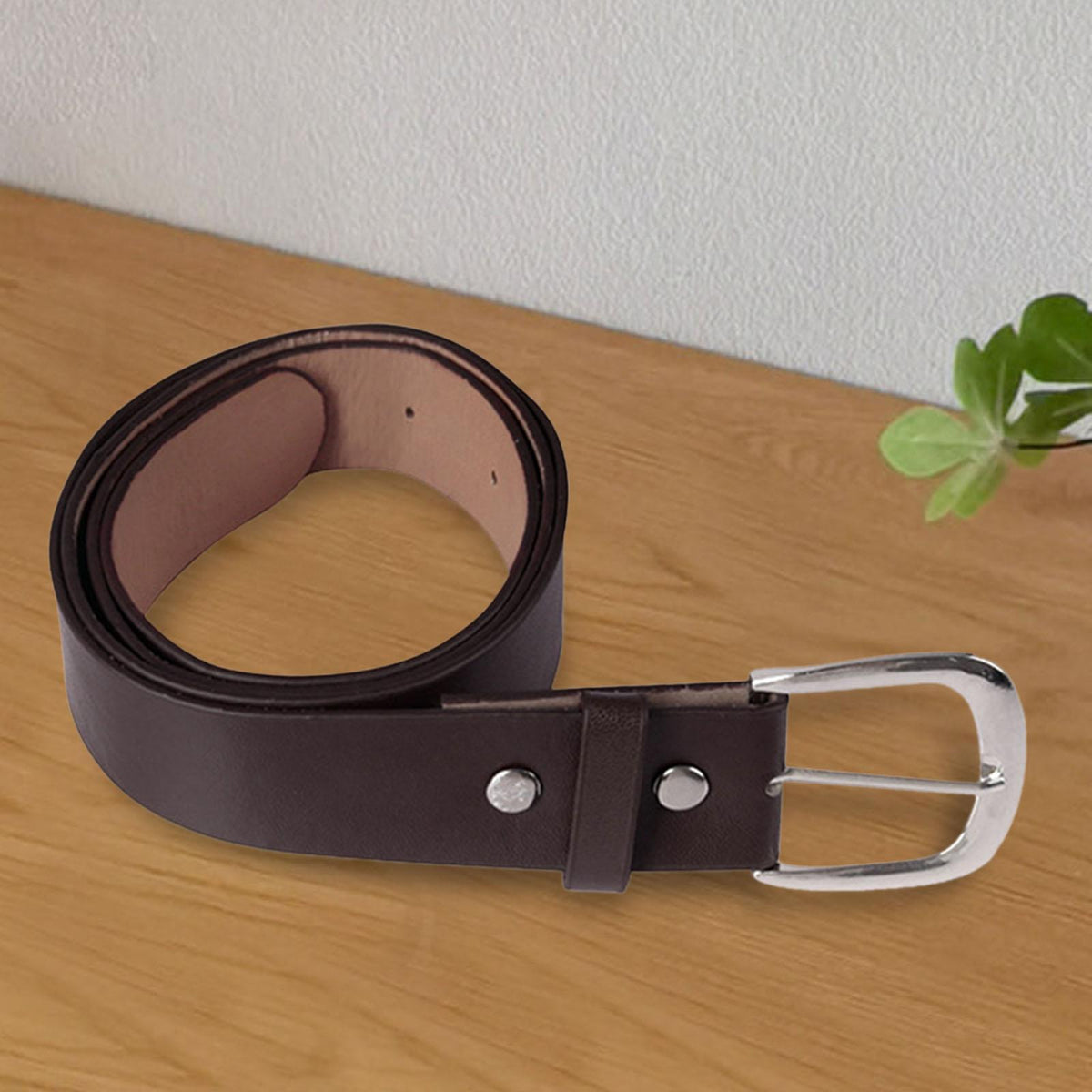 Maxbell Medieval Waist Ring Belt Parts PU Leather for Men Women Christmas Party Brown A