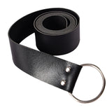 Maxbell Medieval Waist Ring Belt Parts PU Leather for Men Women Christmas Party Black B