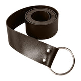 Maxbell Medieval Waist Ring Belt Parts PU Leather for Men Women Christmas Party Brown B