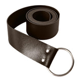 Maxbell Medieval Waist Ring Belt Parts PU Leather for Men Women Christmas Party Brown B