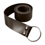 Maxbell Medieval Waist Ring Belt Parts PU Leather for Men Women Christmas Party Brown B