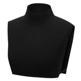 Maxbell Fake Collar Turtleneck Removable Winter Soft High Neck for Blouse Shirt black