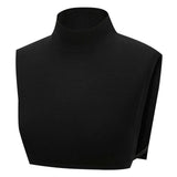 Maxbell Fake Collar Turtleneck Removable Winter Soft High Neck for Blouse Shirt black