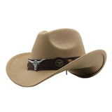 Maxbell Cowgirl Hat Breathable Casual Cowboy Hat for Women Men Fall Short Trips Camel