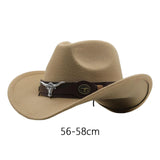 Maxbell Cowgirl Hat Breathable Casual Cowboy Hat for Women Men Fall Short Trips Camel