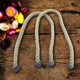 Maxbell Bag Rope Handle DIY Making Handmade Short Strap Replacement Purse Straps Khaki