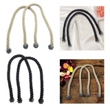 Maxbell Bag Rope Handle DIY Making Handmade Short Strap Replacement Purse Straps Khaki