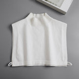 Maxbell Fake Collar Turtleneck Removable Winter Soft High Neck for Blouse Shirt white