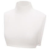 Maxbell Fake Collar Turtleneck Removable Winter Soft High Neck for Blouse Shirt white
