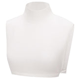 Maxbell Fake Collar Turtleneck Removable Winter Soft High Neck for Blouse Shirt white
