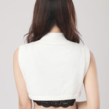 Maxbell Fake Collar Turtleneck Removable Winter Soft High Neck for Blouse Shirt white