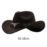 Maxbell Cowgirl Hat Breathable Casual Cowboy Hat for Women Men Fall Short Trips Coffee