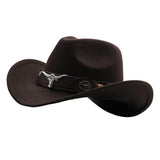 Maxbell Cowgirl Hat Breathable Casual Cowboy Hat for Women Men Fall Short Trips Coffee