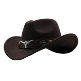 Maxbell Cowgirl Hat Breathable Casual Cowboy Hat for Women Men Fall Short Trips Coffee