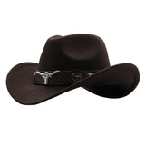 Maxbell Cowgirl Hat Breathable Casual Cowboy Hat for Women Men Fall Short Trips Coffee