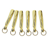 Maxbell 6Pcs Japanese Fish Hook Keychain Belt Clip Purse Wallet Holder Key light Aureate