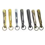 Maxbell 6Pcs Japanese Fish Hook Keychain Belt Clip Purse Wallet Holder Key light Aureate