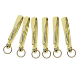 Maxbell 6Pcs Japanese Fish Hook Keychain Belt Clip Purse Wallet Holder Key light Aureate