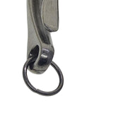 Maxbell 6Pcs Japanese Fish Hook Keychain Belt Clip Purse Wallet Holder Key light black
