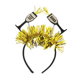 Maxbell 2023 New Year Headbands Tiaras Glitter for New Year Eve Party Favors Holiday