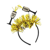Maxbell 2023 New Year Headbands Tiaras Glitter for New Year Eve Party Favors Holiday