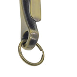 Maxbell 6Pcs Japanese Fish Hook Keychain Belt Clip Purse Wallet Holder Key bronze