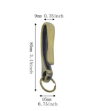 Maxbell 6Pcs Japanese Fish Hook Keychain Belt Clip Purse Wallet Holder Key bronze