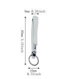 Maxbell 6Pcs Japanese Fish Hook Keychain Belt Clip Purse Wallet Holder Key Argent