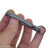 Maxbell 6Pcs Japanese Fish Hook Keychain Belt Clip Purse Wallet Holder Key mix color