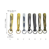 Maxbell 6Pcs Japanese Fish Hook Keychain Belt Clip Purse Wallet Holder Key mix color