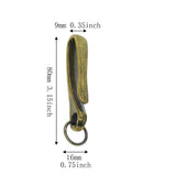 Maxbell 6Pcs Japanese Fish Hook Keychain Belt Clip Purse Wallet Holder Key dark bronze