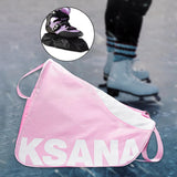 Maxbell Skating Bag Ice Skating Shoulder Strap Adjustable Outdoor Roller Pink