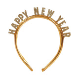 Maxbell New Year Headband Party Hair Hoop Glitter Letter Hairband for Xmas Costume HAPPY NEW YEAR