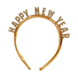 Maxbell New Year Headband Party Hair Hoop Glitter Letter Hairband for Xmas Costume HAPPY NEW YEAR