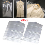 Maxbell 20x Garment Bags Dustproof Sweaters T Shirts Hanging Clothes Dust Covers 60cmx110cm