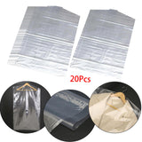 Maxbell 20x Garment Bags Dustproof Sweaters T Shirts Hanging Clothes Dust Covers 60cmx130cm
