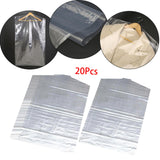 Maxbell 20x Garment Bags Dustproof Sweaters T Shirts Hanging Clothes Dust Covers 60cmx90cm