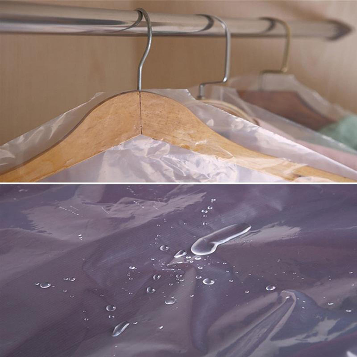 Maxbell 20x Garment Bags Dustproof Sweaters T Shirts Hanging Clothes Dust Covers 60cmx90cm