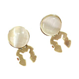 Maxbell 2 Pieces Classic Shirt Cufflink Round for Clothing Accessories Travel Party