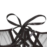 Maxbell Fashion Lace Corset Wide Waist Belt Mesh Adjustable Lace up Tied Dress Belts