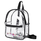 Maxbell Clear Backpack Durable Multifunction Unisex Transparent Bag for Travel