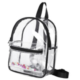 Maxbell Clear Backpack Durable Multifunction Unisex Transparent Bag for Travel