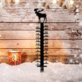 Maxbell Metal Snow Measuring Snow Measuring Ruler Outdoor Decoration Gift for Garden Elk