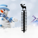 Maxbell Metal Snow Measuring Snow Measuring Ruler Outdoor Decoration Gift for Garden Elk