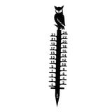 Maxbell Metal Snow Measuring Snow Measuring Ruler Outdoor Decoration Gift for Garden owl