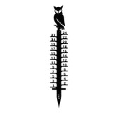 Maxbell Metal Snow Measuring Snow Measuring Ruler Outdoor Decoration Gift for Garden owl